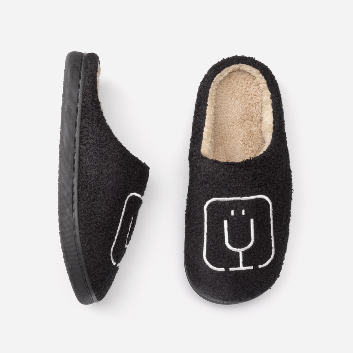 brumate-fuzzy-slippers-black-f0 apparel-slippers-above.png